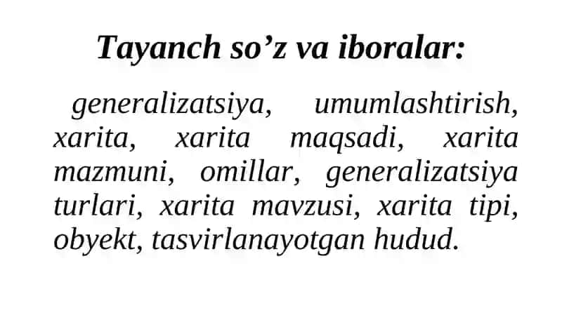 Kartografik generalizatsiya 2