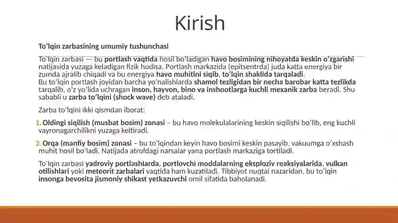 To‘lqinzarbi.Jabrlanishzonalaritavsifi 2