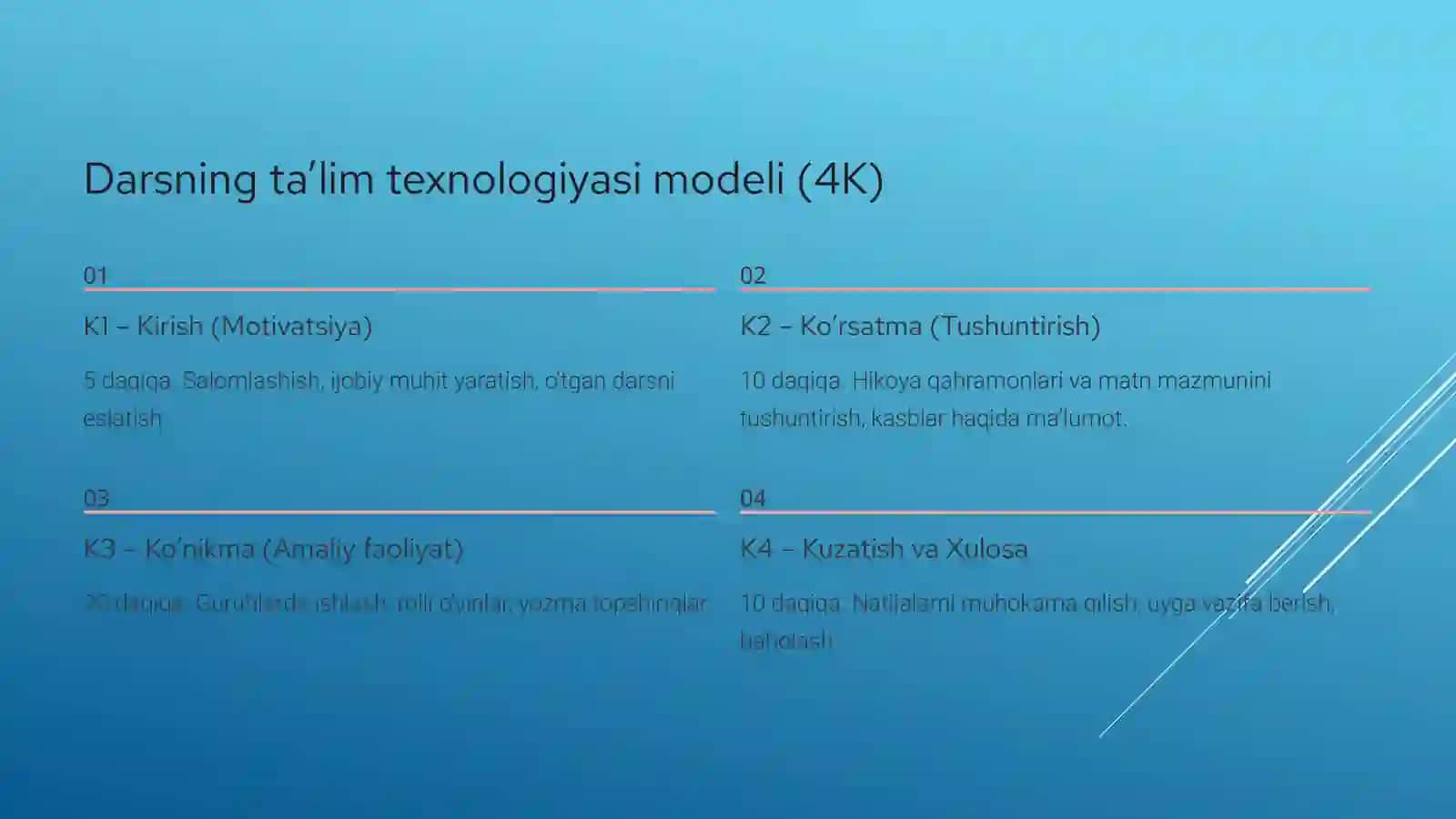 "Opa-singillar" hikoyasi asosida dars ishlanma 2