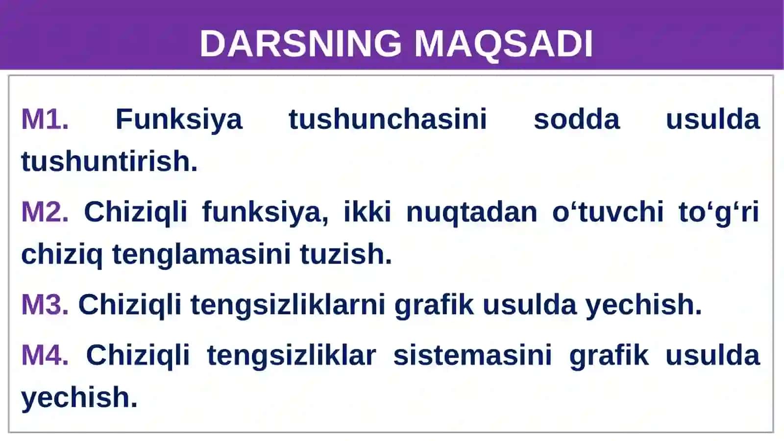 Funksiya Tushunchasi 2