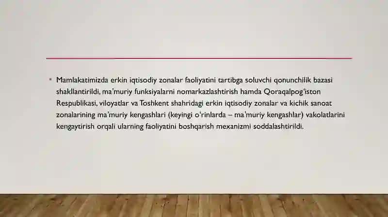 Erkin iqtisodiy zonalar 2