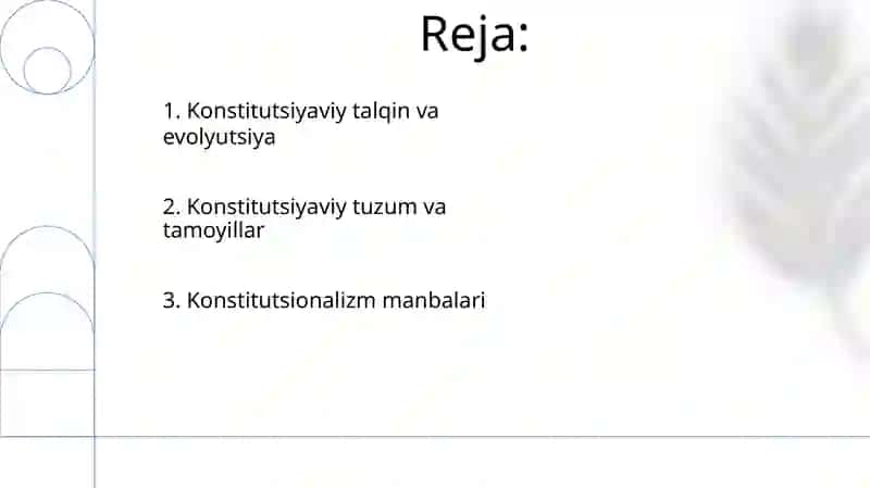 Konstitutsiyaviy nazariyalar asoslari 2