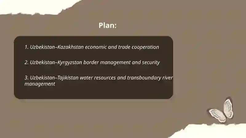 Uzbekistan's relations with Central Asian countries 2