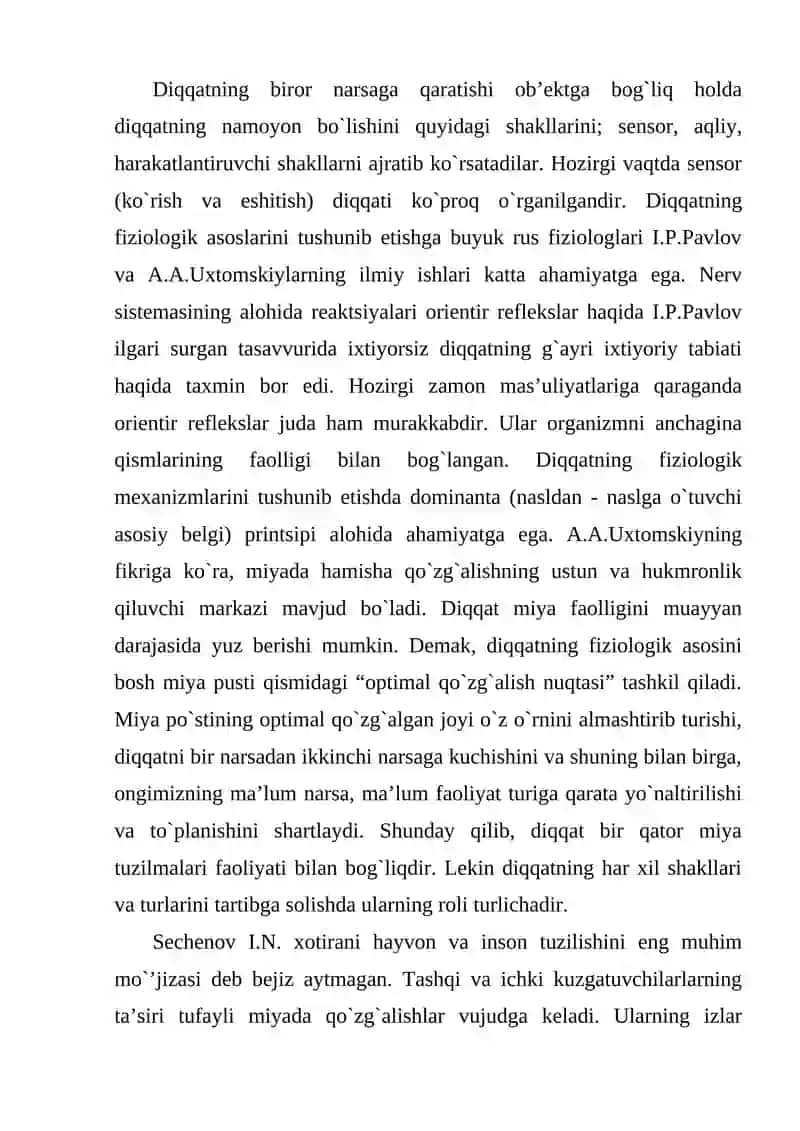 Diqqatning ahamiyati 2