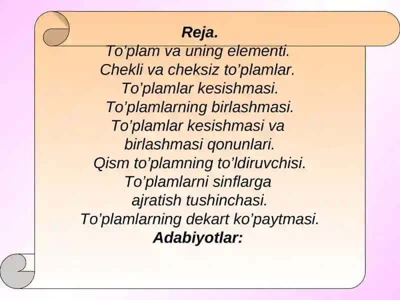 Adabiyotlar 2