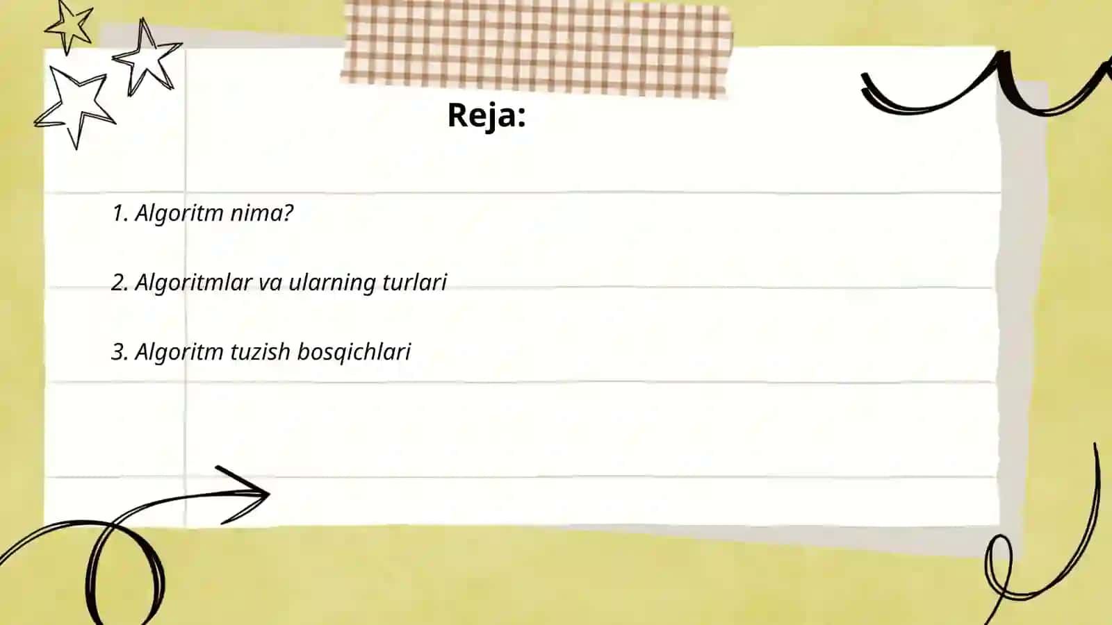 Algoritmni tuzish 2