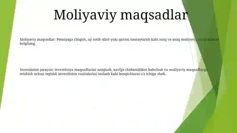 Invistitsion Jarayon Va Uning Tarkibiy Qismi 2