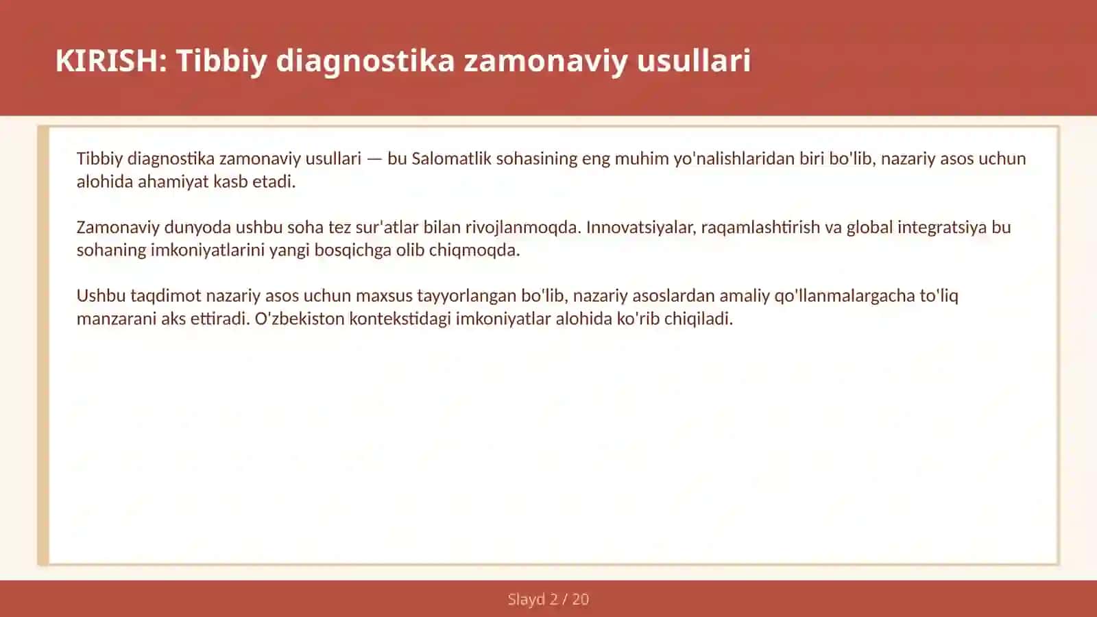 Tibbiy diagnostika zamonaviy usullari 2