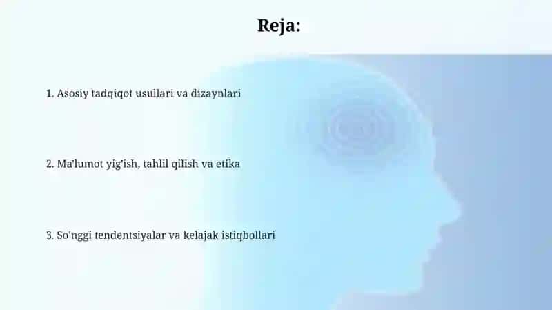 Psixologiyada tadqiqot usullari 2