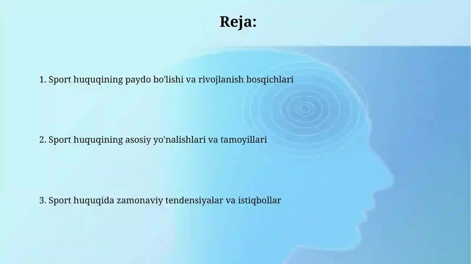 Sport huquqining tarixiy rivojlanishi 2