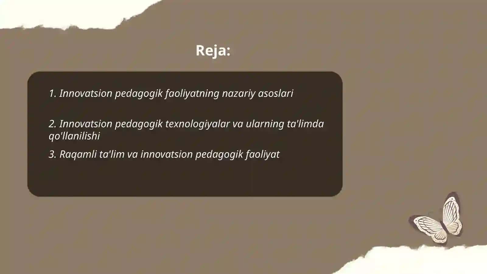 Innovatsion pedagogik faoliyat 2