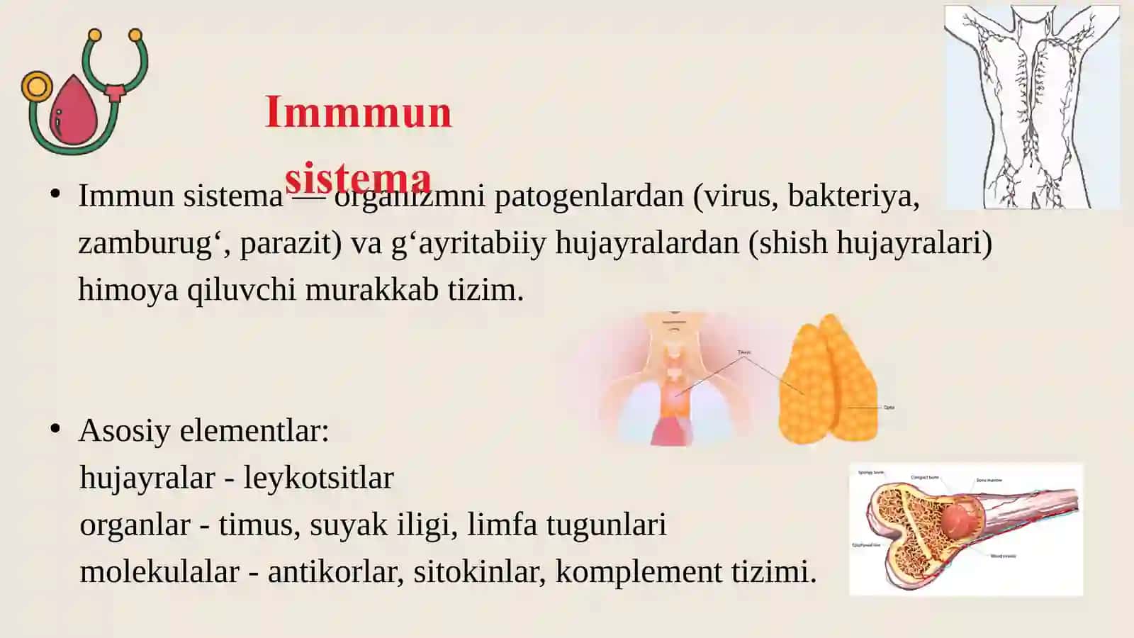 IMMUN TIZIM. IMMUNITET VA UNING TURLARI 2