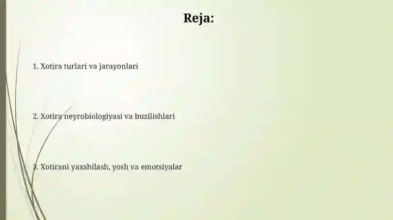 Xotira haqida ilmiy tasavvurlar 2