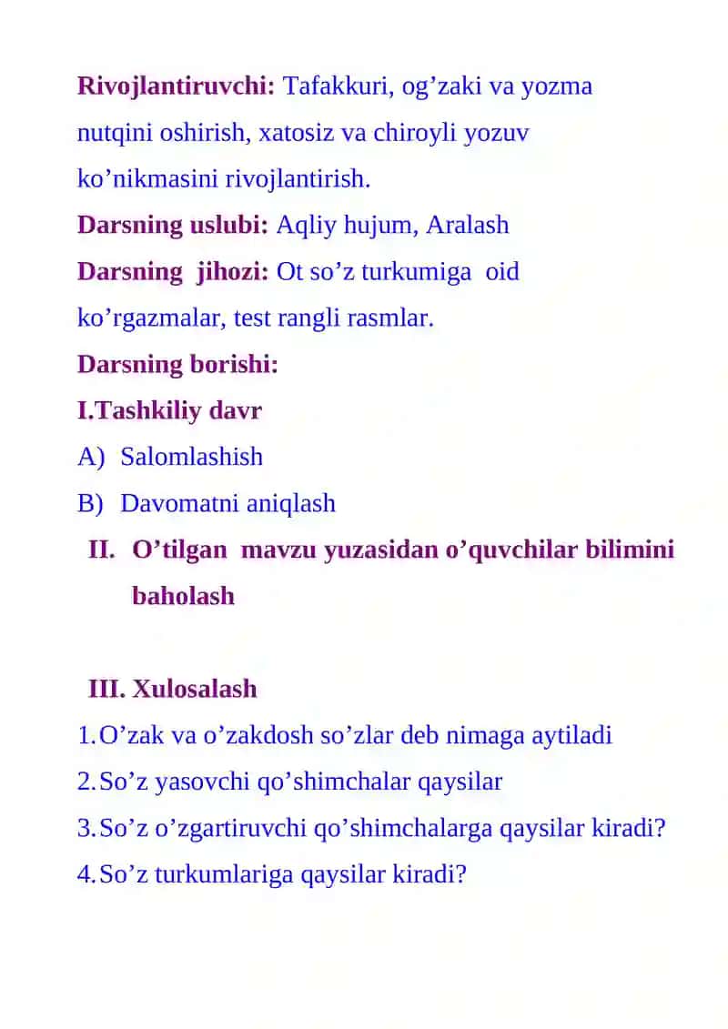 Ot so’z turkumi 2