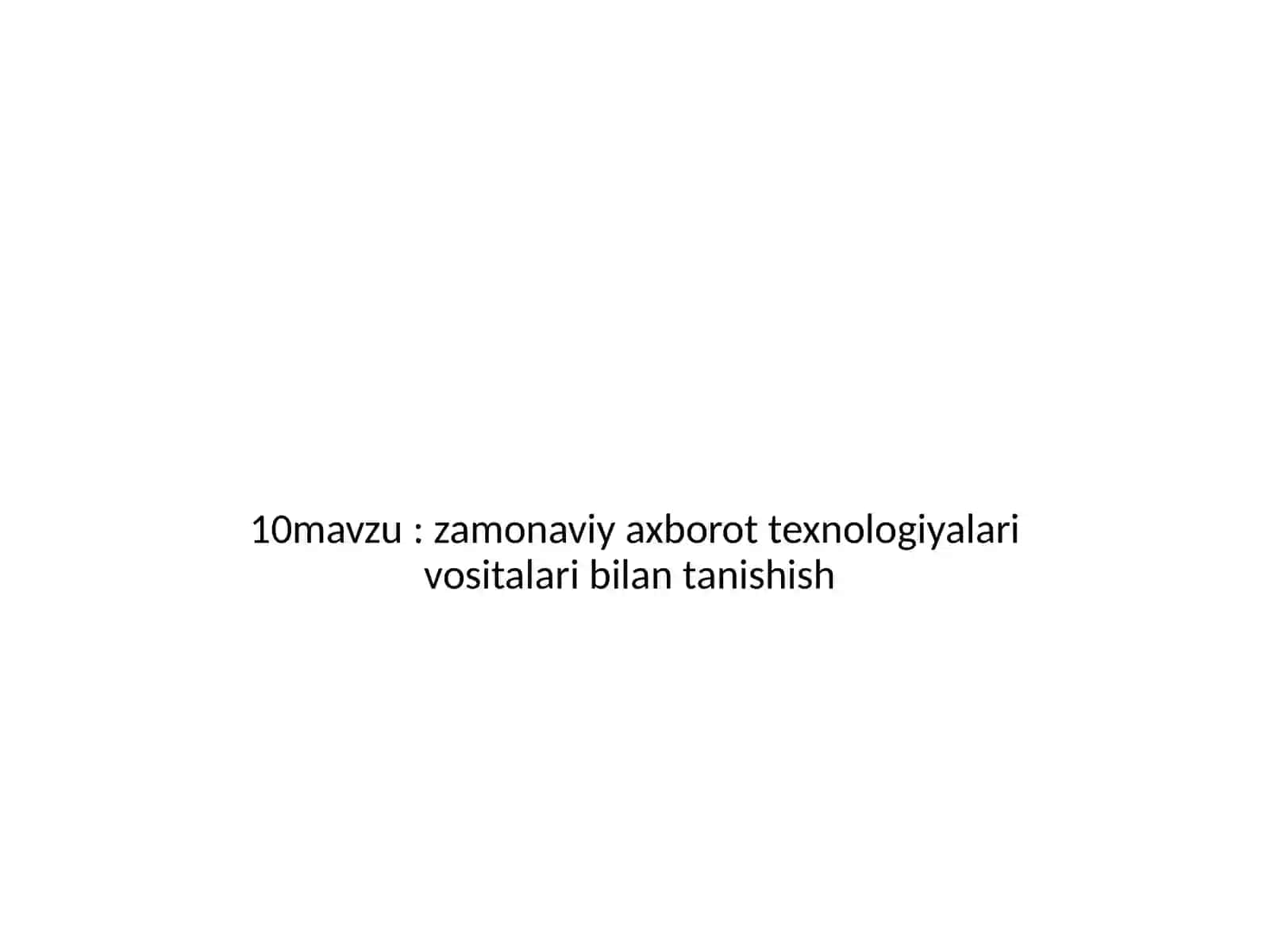Axborot tizimlari fanidan tayyorlagan slaydi 2