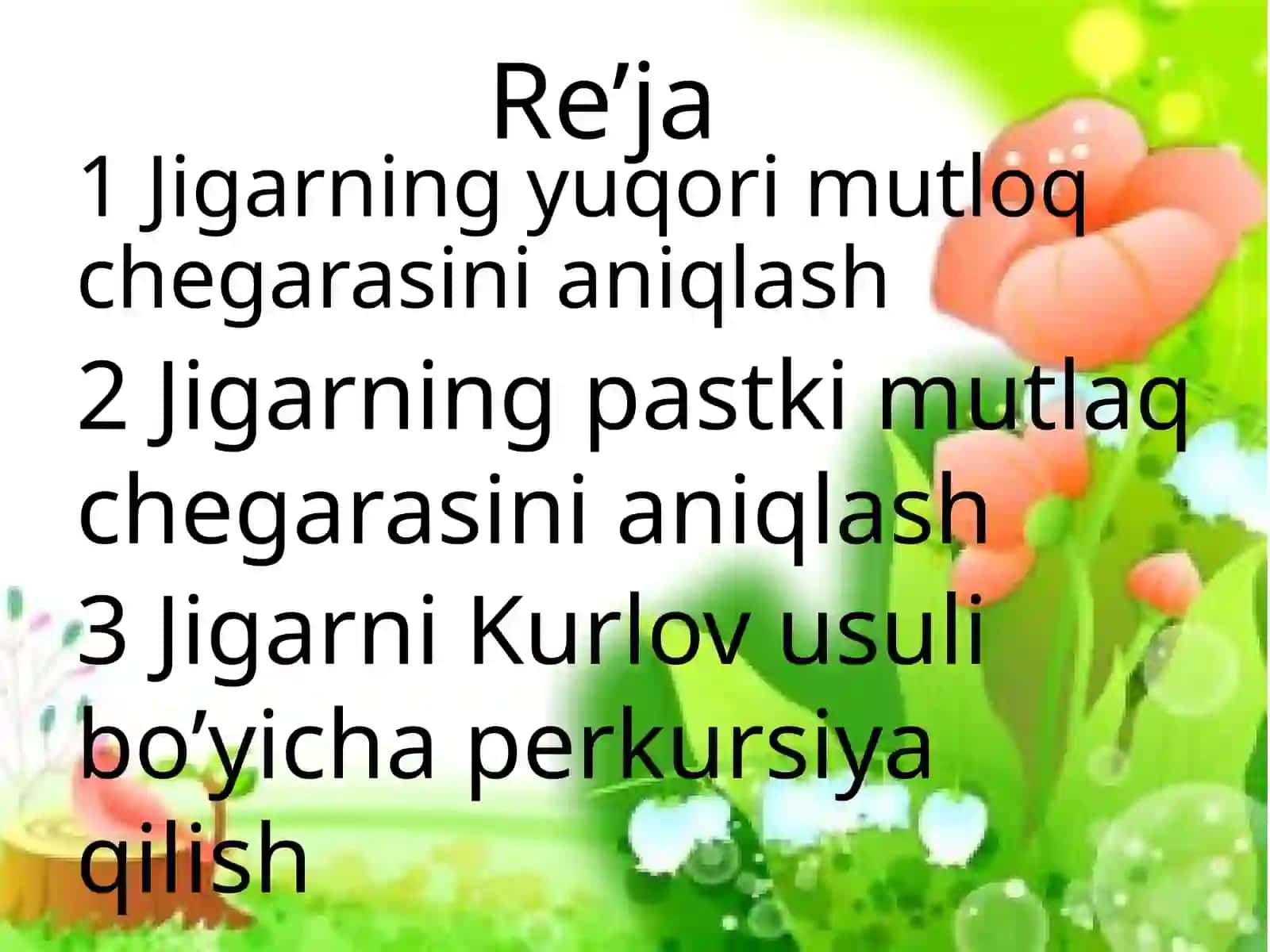 Jigar perkussiyasidagi norma va patalogiya 2