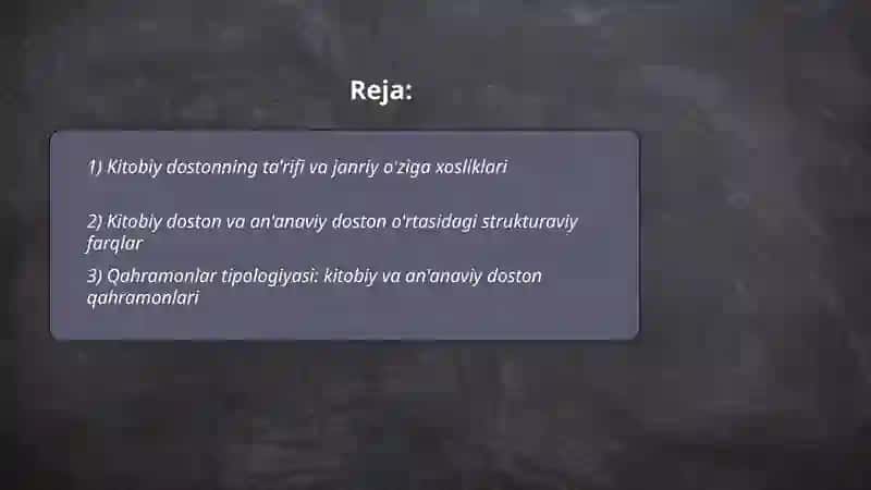 Kitobiy dostonlar 2