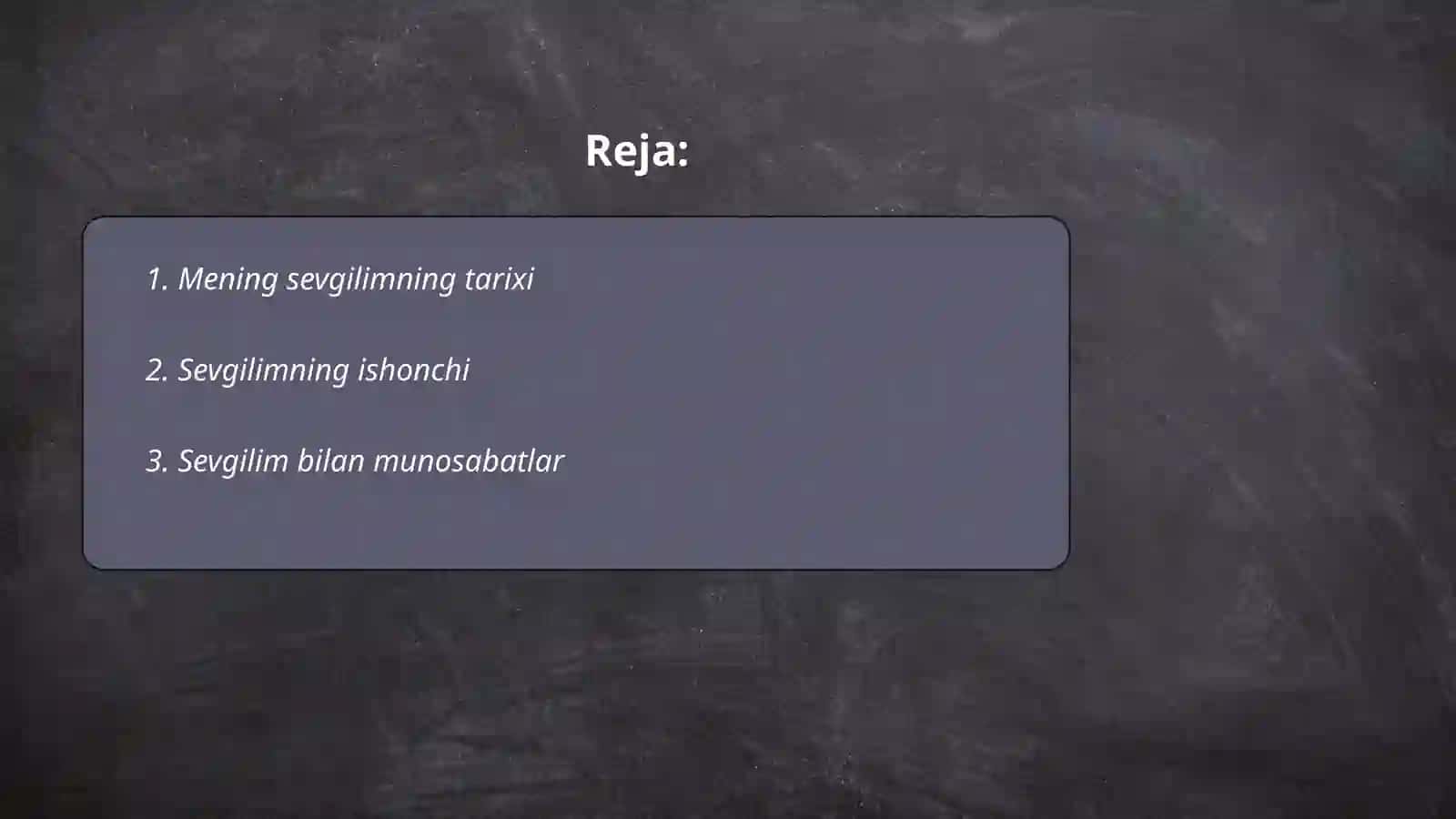 Mening sevgilimning tarixi 2