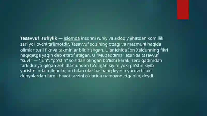 Tasavvufning Movarounnahri tariqatlari 2