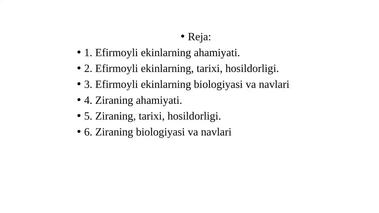 Efirmoyli ekinlarning umumiy tavsifi 2