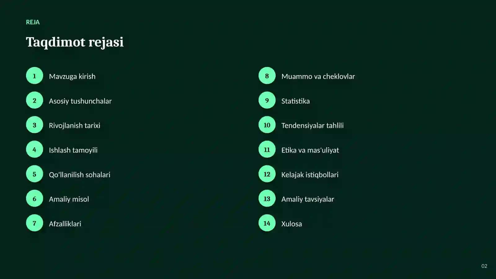 SUN'IY INTELLEKT • AI DASTURLASH VOSITALARI 2
