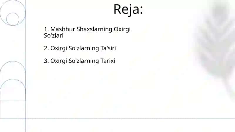 Oxirgi so'zlarning ma'nosi 2