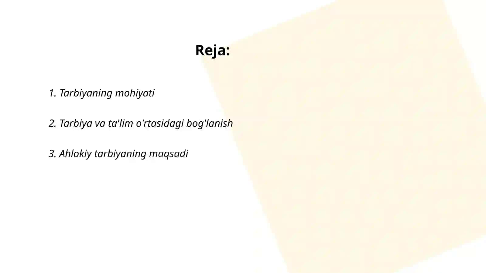 Tarbiyaning maqsadi va vazifalari 2
