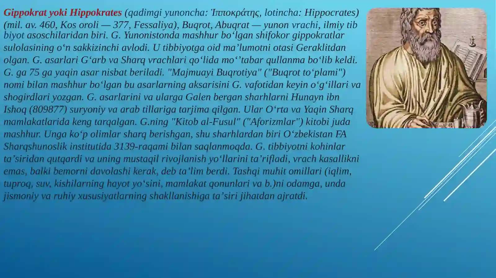 Lotin tili fanidan tayyorlagan 2