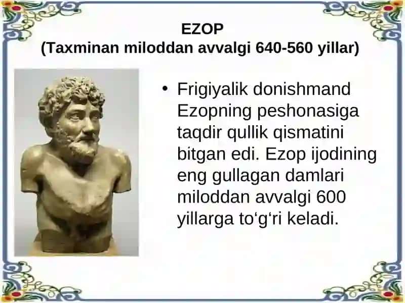 Frigiyalik faylasuf Ezop 2