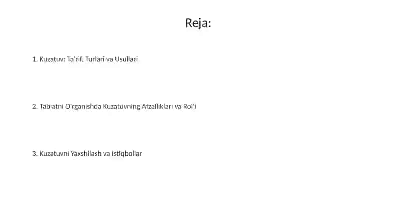 Kuzatish tabiyat bilan tanishtirishning asosiy metodi 2