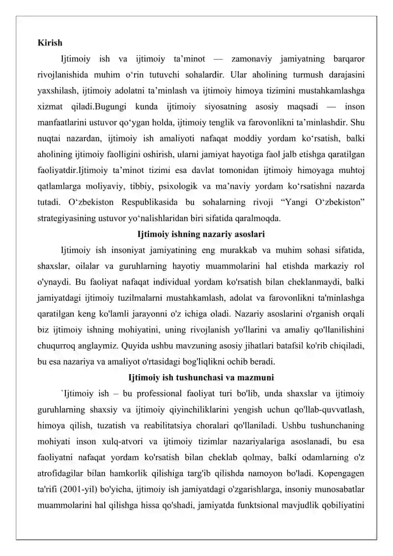 Ijtimoiy ish va ijtimoiy ta’minot 2