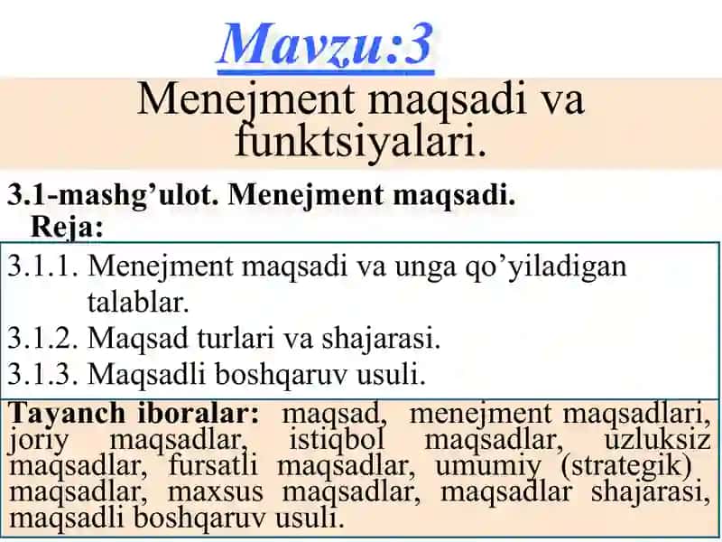 SUV XO’JALIGI IQTISODIYOTI VA MENEJMENTI 2