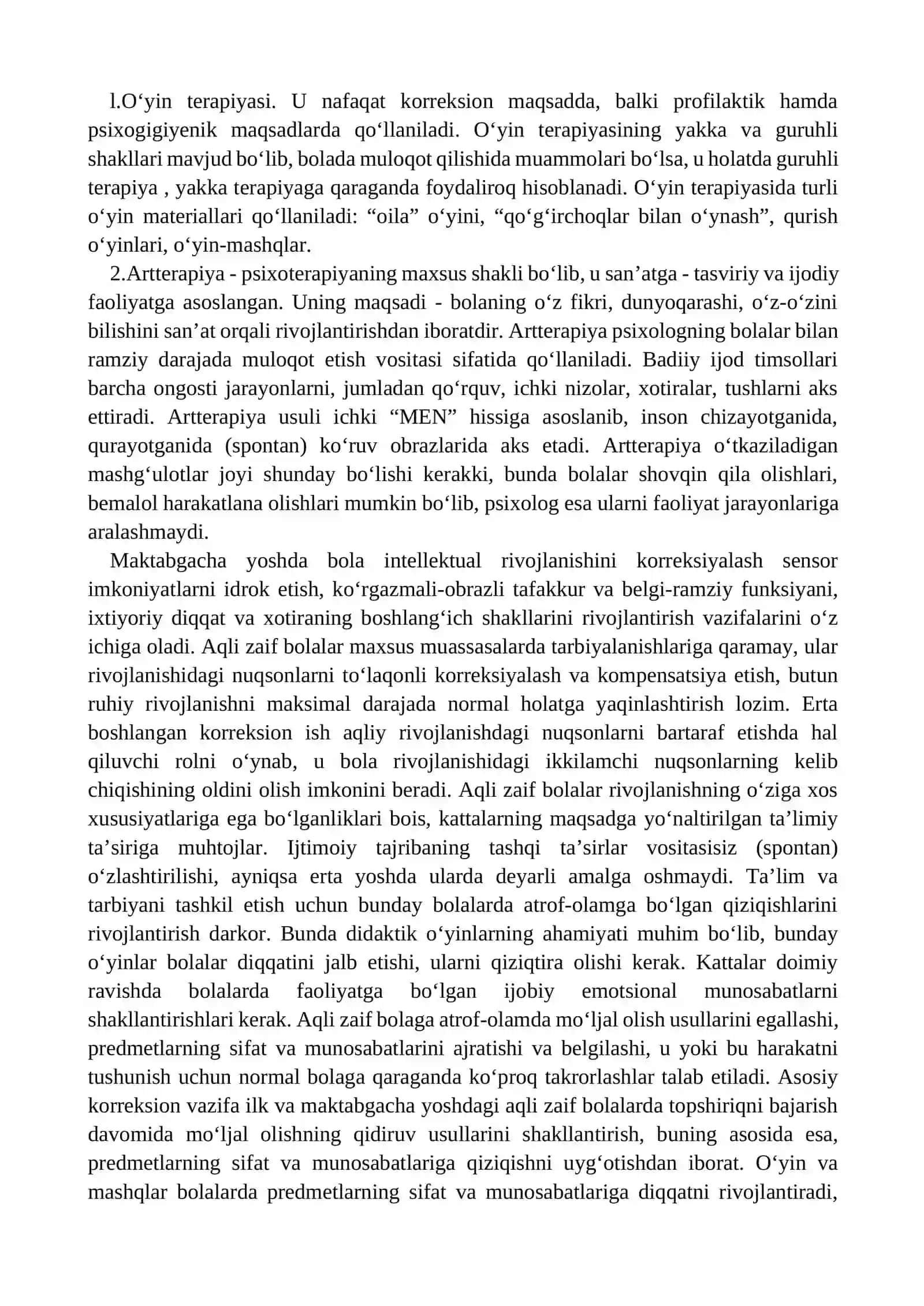 Intellektual nuqsonli bolalar 2