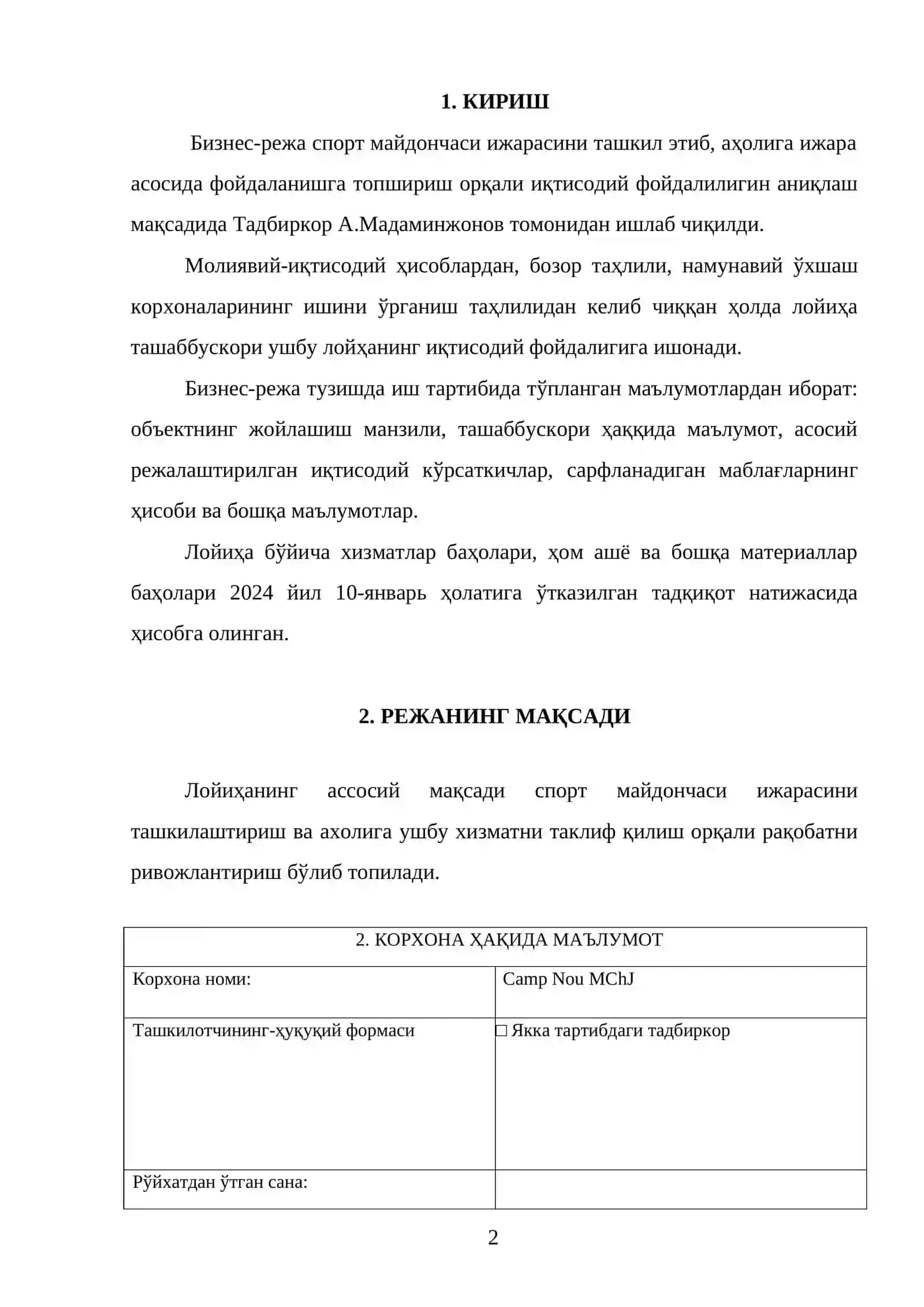 bizes reja namuna 2