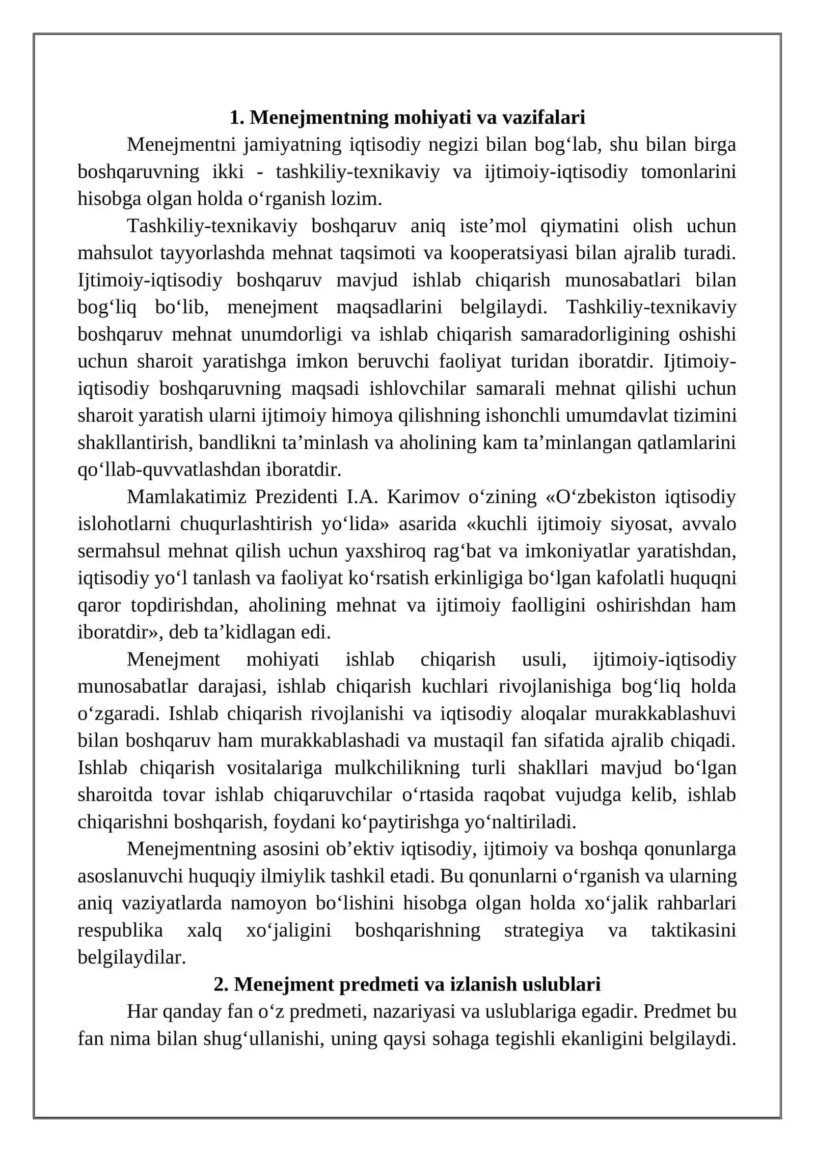 Kursning predmeti, vazifalari va mazmuni 2