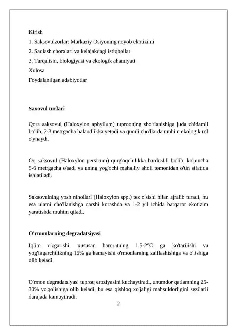 Markaziy Osiyoning saksavulzorlari 2