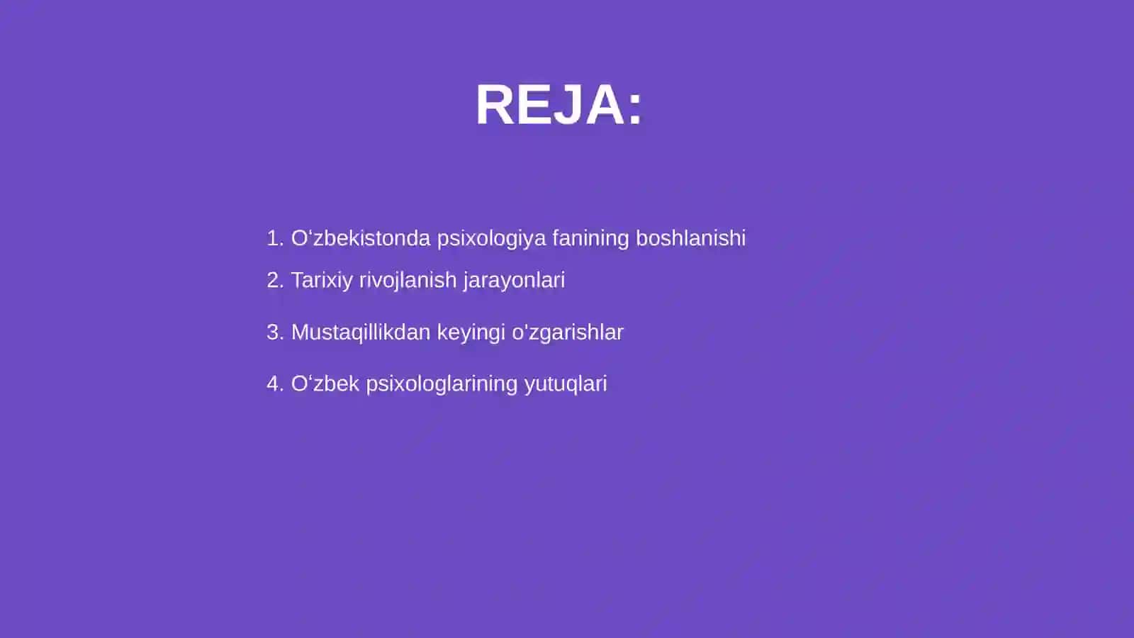Oʻzbekistonda psixologiya fanining rivojlanish tarixi 2