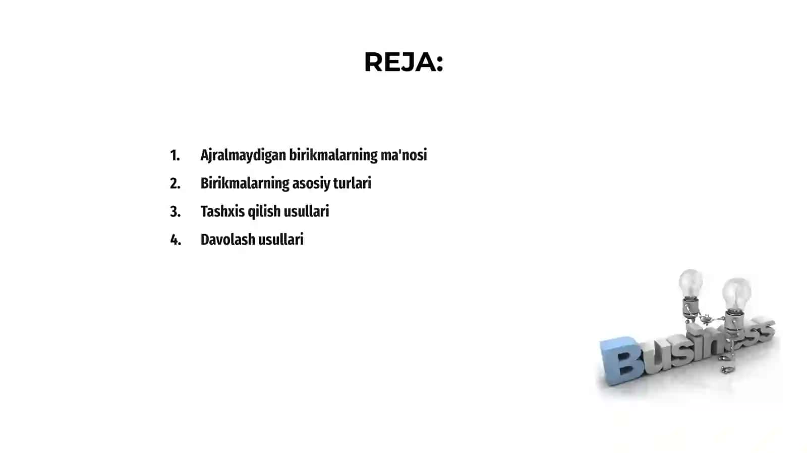 Ajralmaydigan birikmalar 2