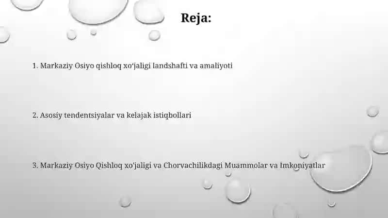 Markaziy Osiyo qishloq xoʻjaligi landshafti va amaliyoti 2