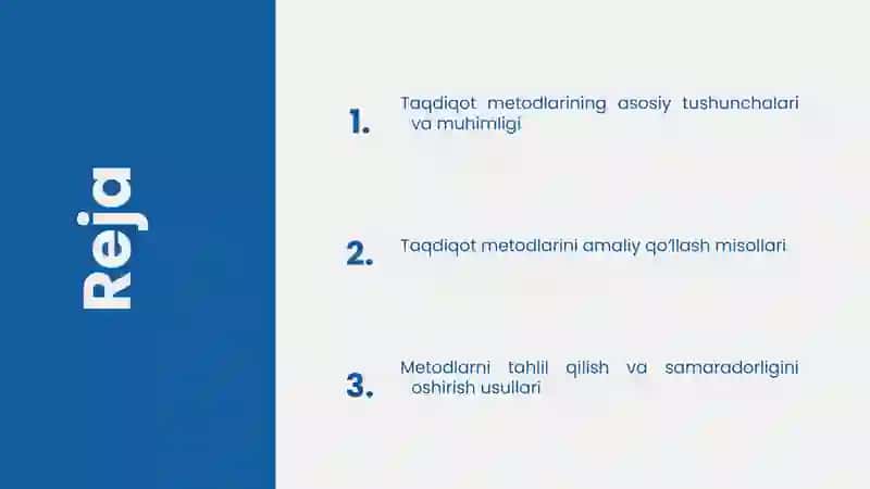 Taqdiqot metodlari 2