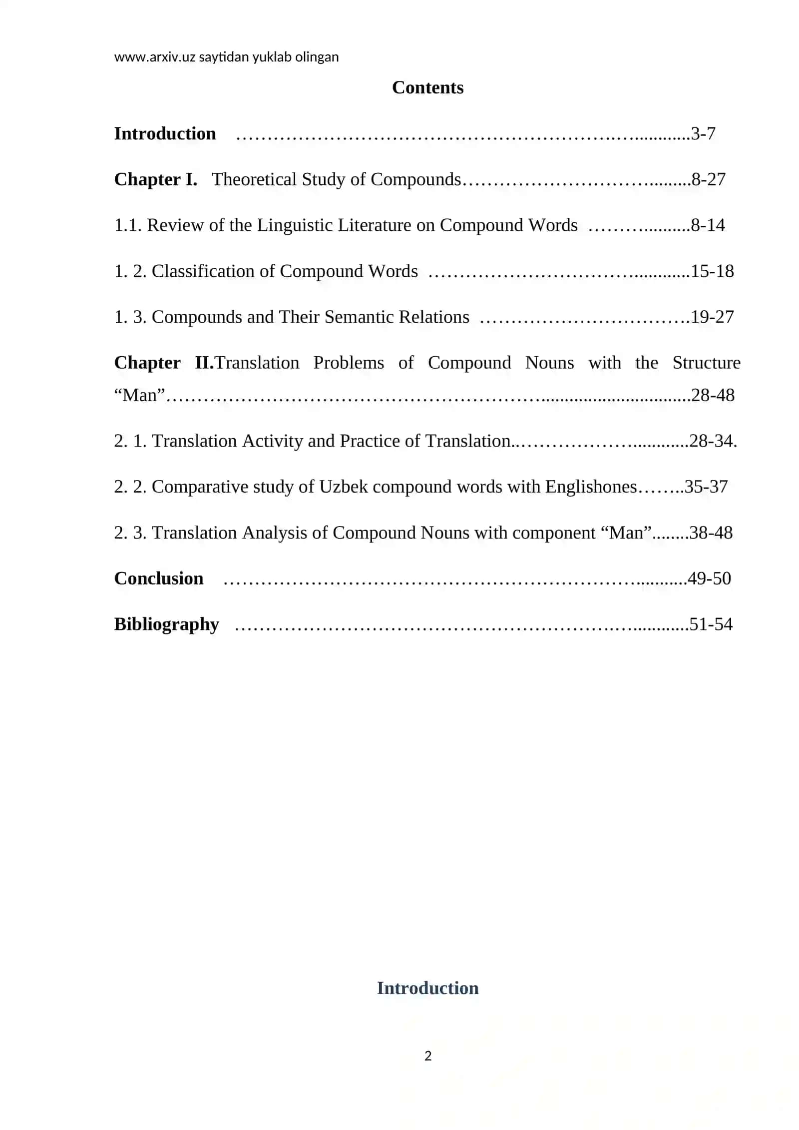 Translation Problems of Compound Nouns with the Structure “Man” 2