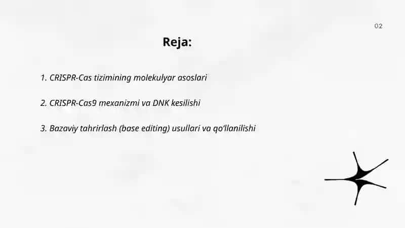 CRISPR texnologiyasi 2