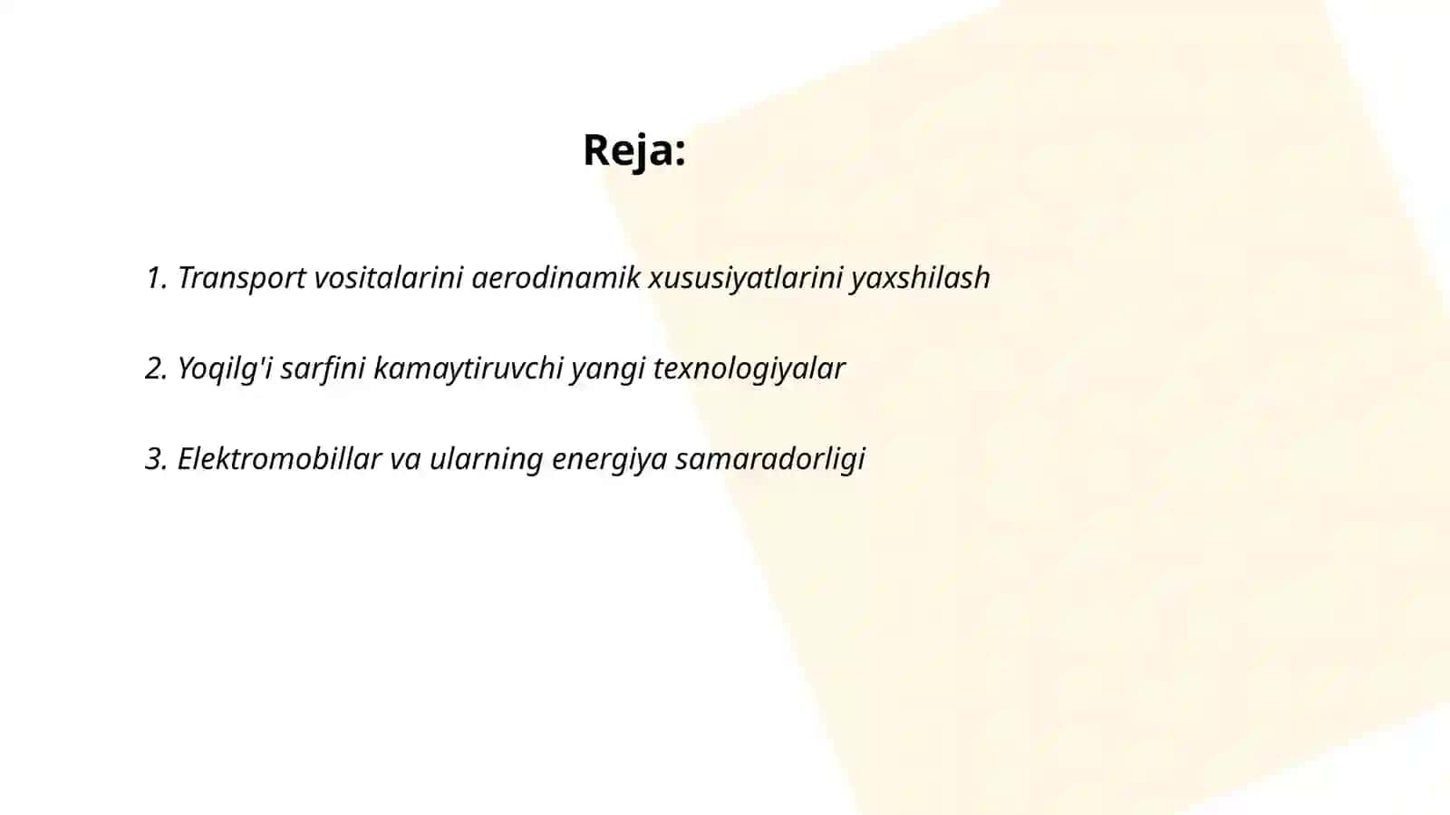 Energia samaradorligini oshirish 2