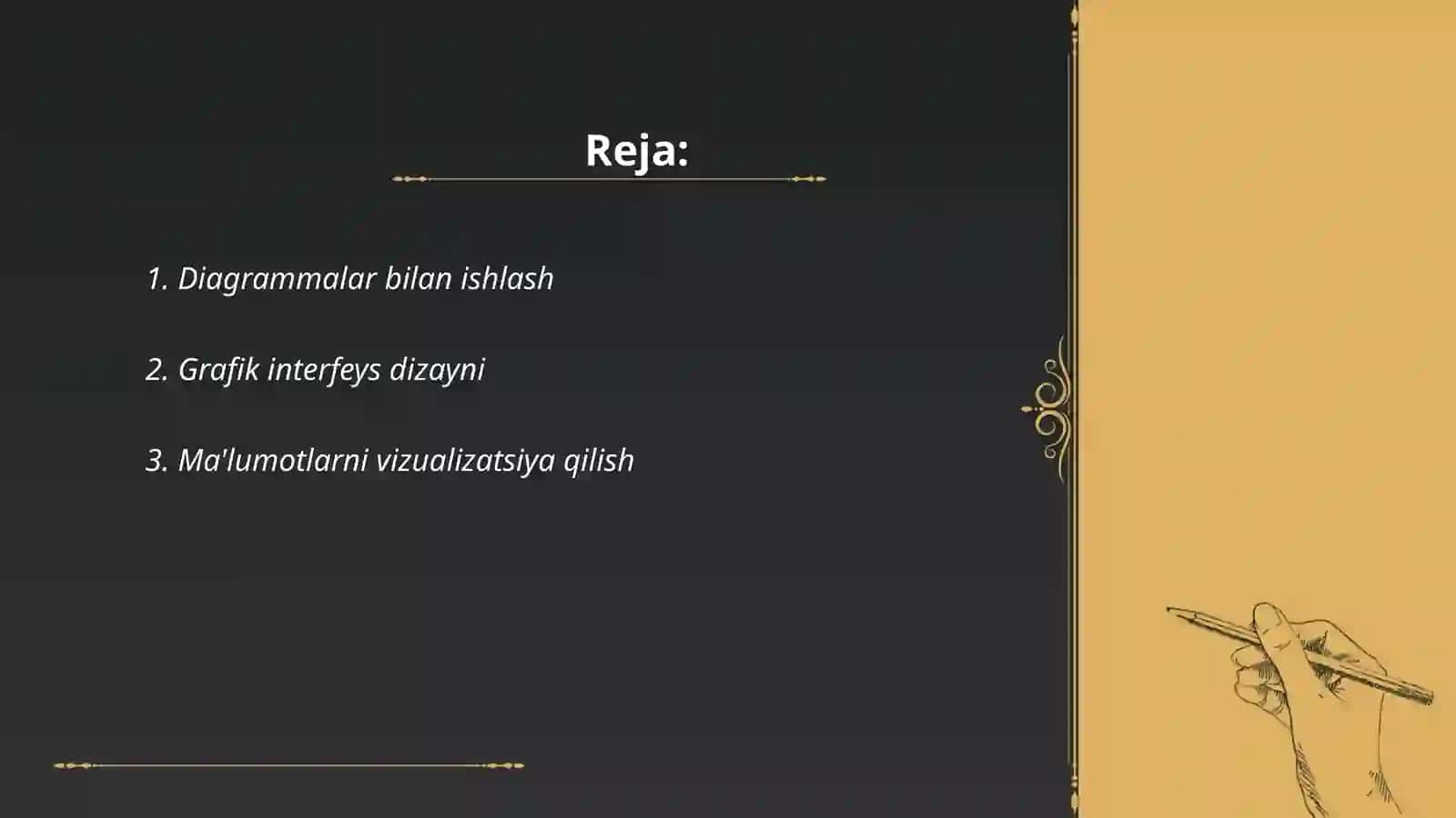 Diagrammalar bilan ishlash 2