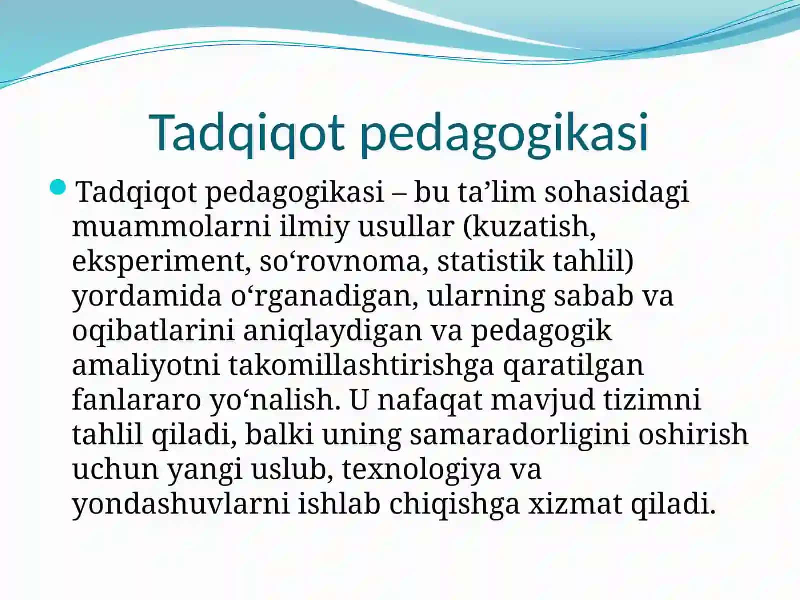 Tadqidiy pedagogika va ta'lim amaliyoti 2