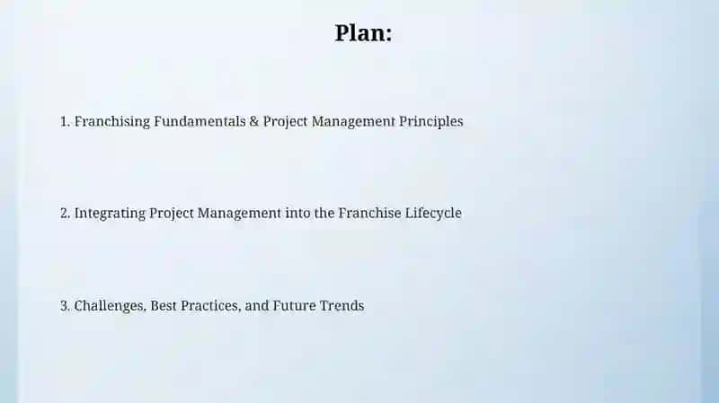 Franchizing and Project Management Presentation 2