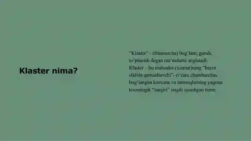 Klaster tizimi 2