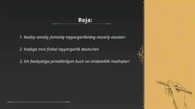 Kasbiy amaliy jismoniy tayyorgarlik 2