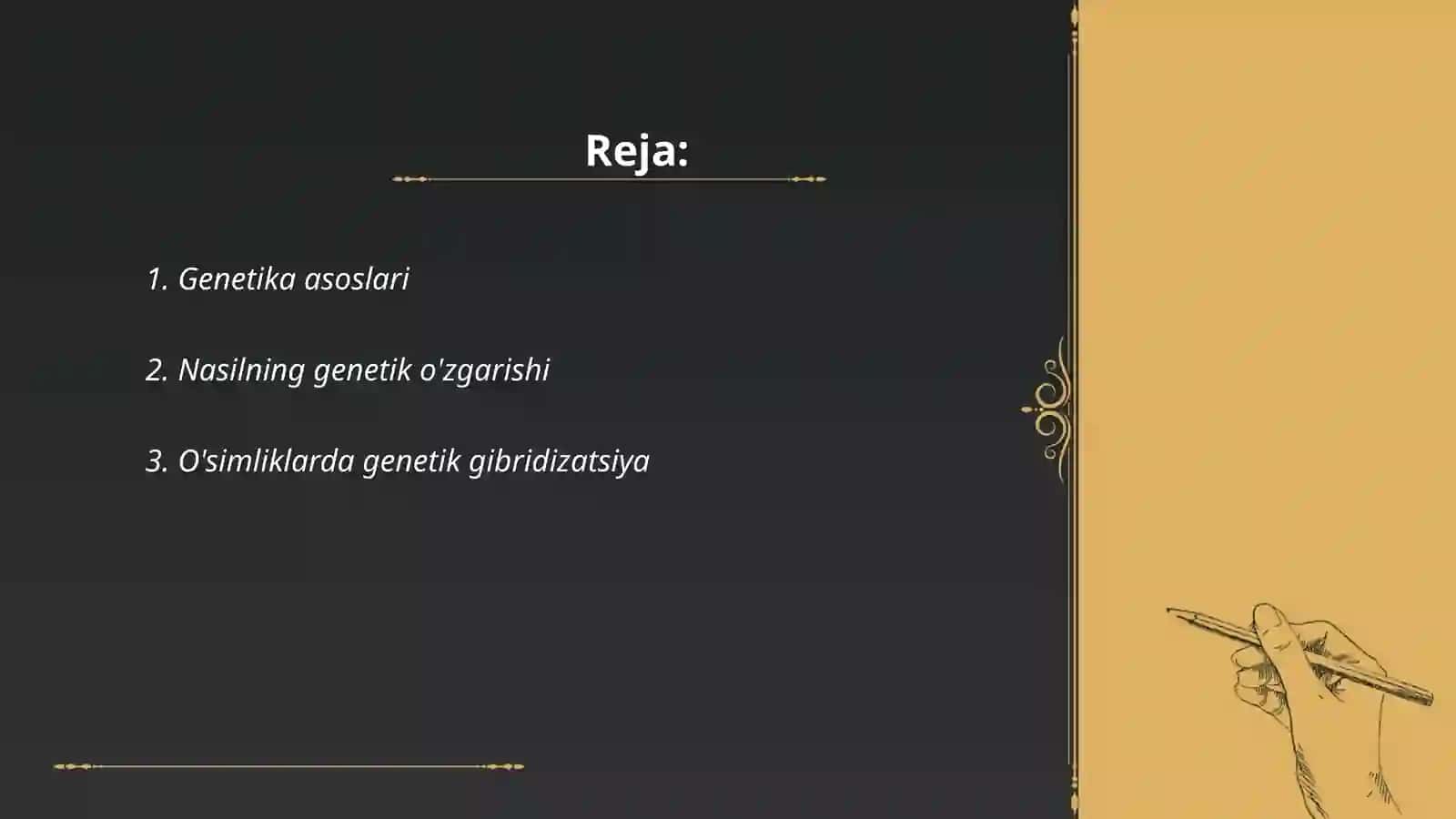 Genetika fanining asoslari 2