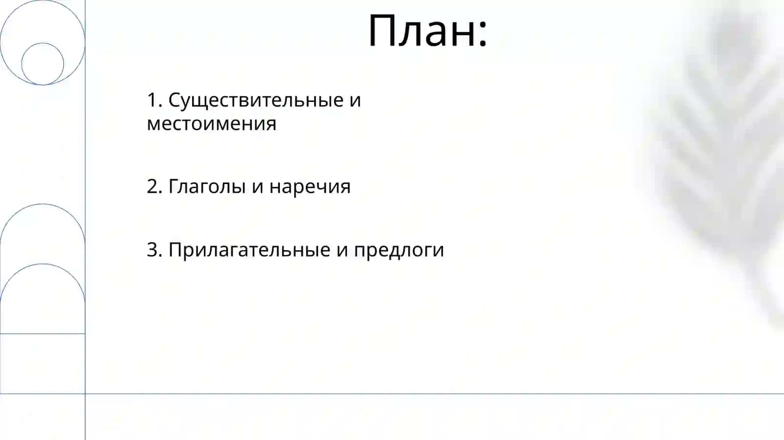 Типы слов в языке 2